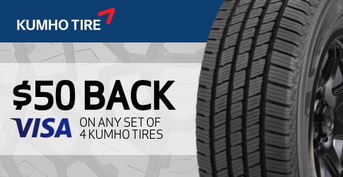 Kumho tire rebate for April 2019